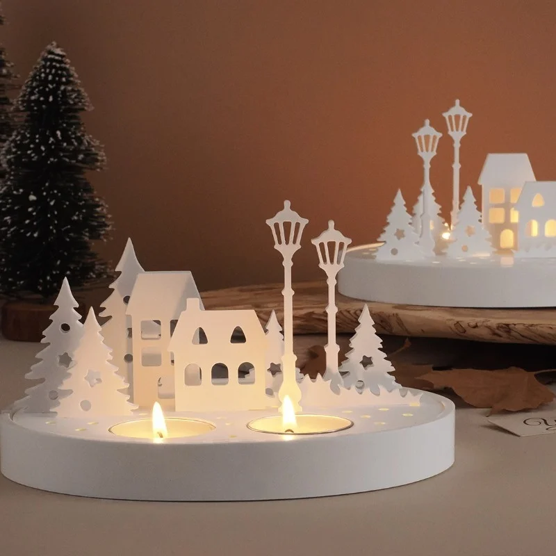 

Силиконовая форма «сделай сам» для полого уличного пейзажа, подсвечник, гипсовый силуэт, ночник, украшение из смолы, ремесло