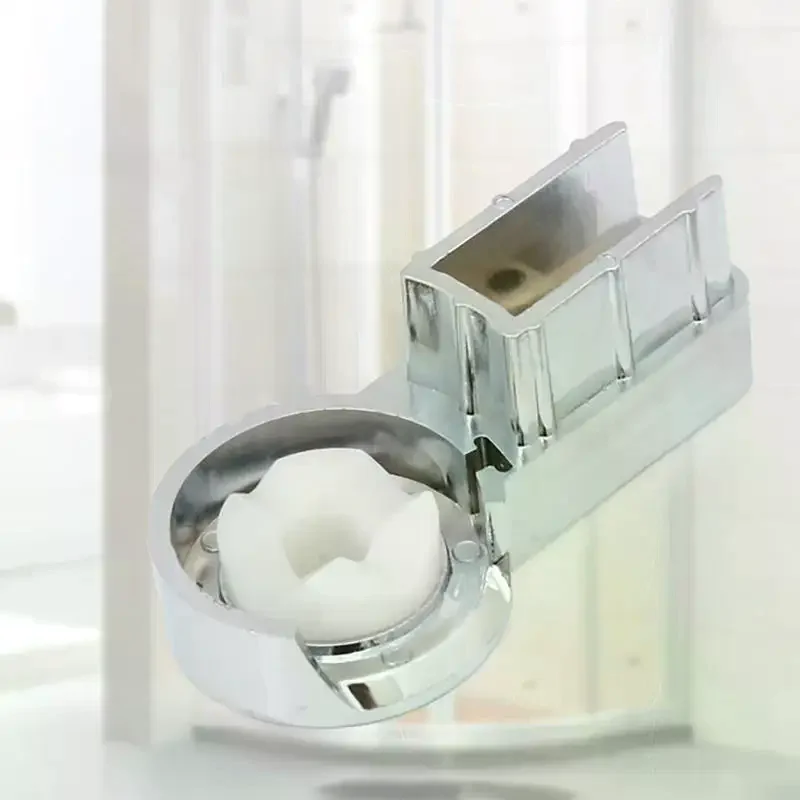 Bath Hinge Brackets For 6mm Glass Stability For Shower Screens Robust ABS Material With Chrome Designed