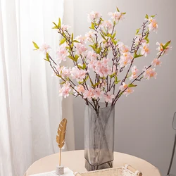 XIYA FLOWER Cherry Artificial Flowers Sakura Artificial Branchs White Pink Spring PE Material Indoor Garden & Home Decor