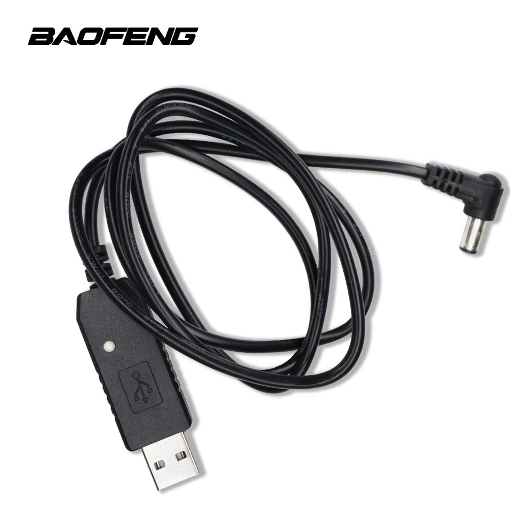 USB Charger Cable For Baofeng UV-5R UV-82 UV-9R BF-F8HP Plus UV-82HP UV-5X3 Charger Base Orginal USB Charging Line