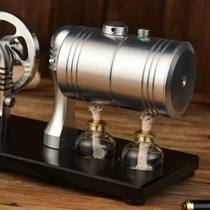 B-M K005 Miniature Steam Engine Boiler Model Metal Startable Heating Boiler Model Assembly Toy Gift Precision Manufacturing