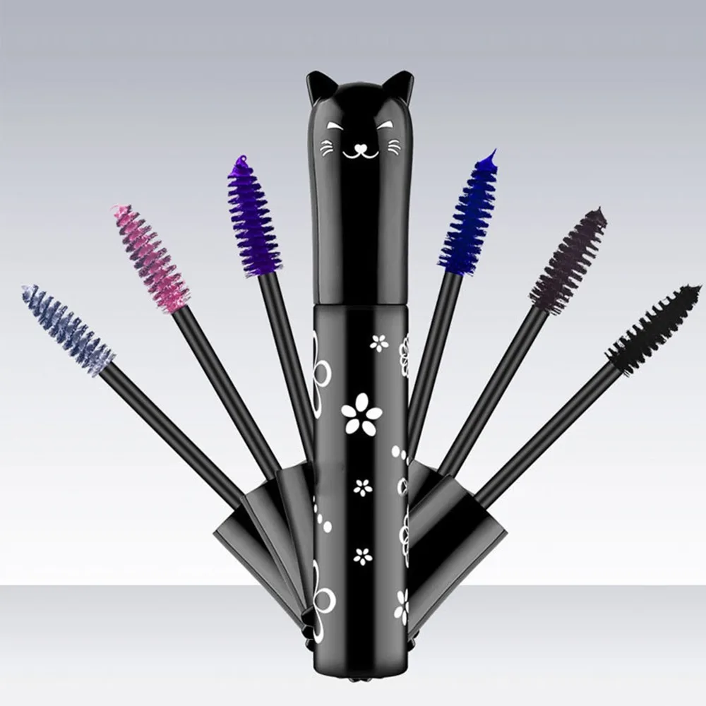 Party Kleurrijke Gekleurde Mascara Wimpers Sneldrogende Vezel Afslankende Mascara Waterdichte Verdikking Volumelengte Mascara