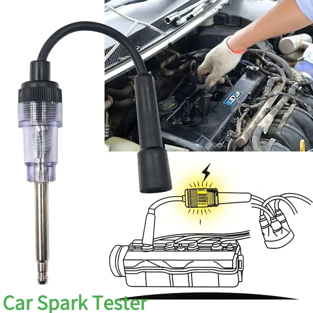 NEW Car Checker Ignition Coil Tester Spark Plug Tool Spark Plug Ignition Spark Tester Car Auto Tester 12V High Quality