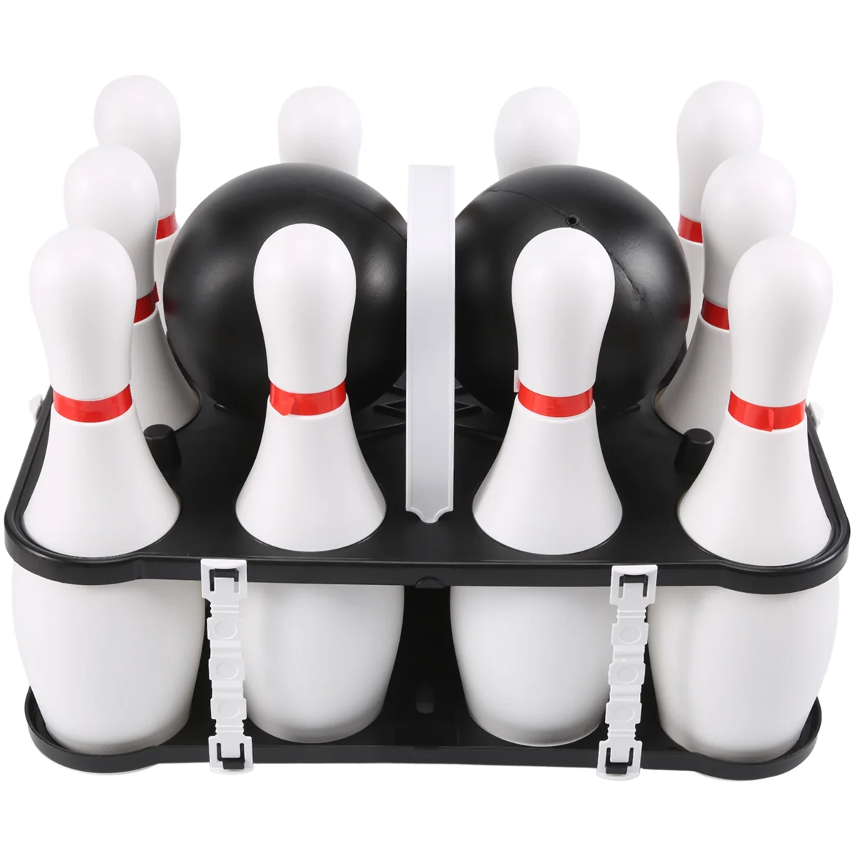 1 Set Bowling Set for Kids & Adults 2 Ball with 10 Pins for Family Kids and Adults Backyard