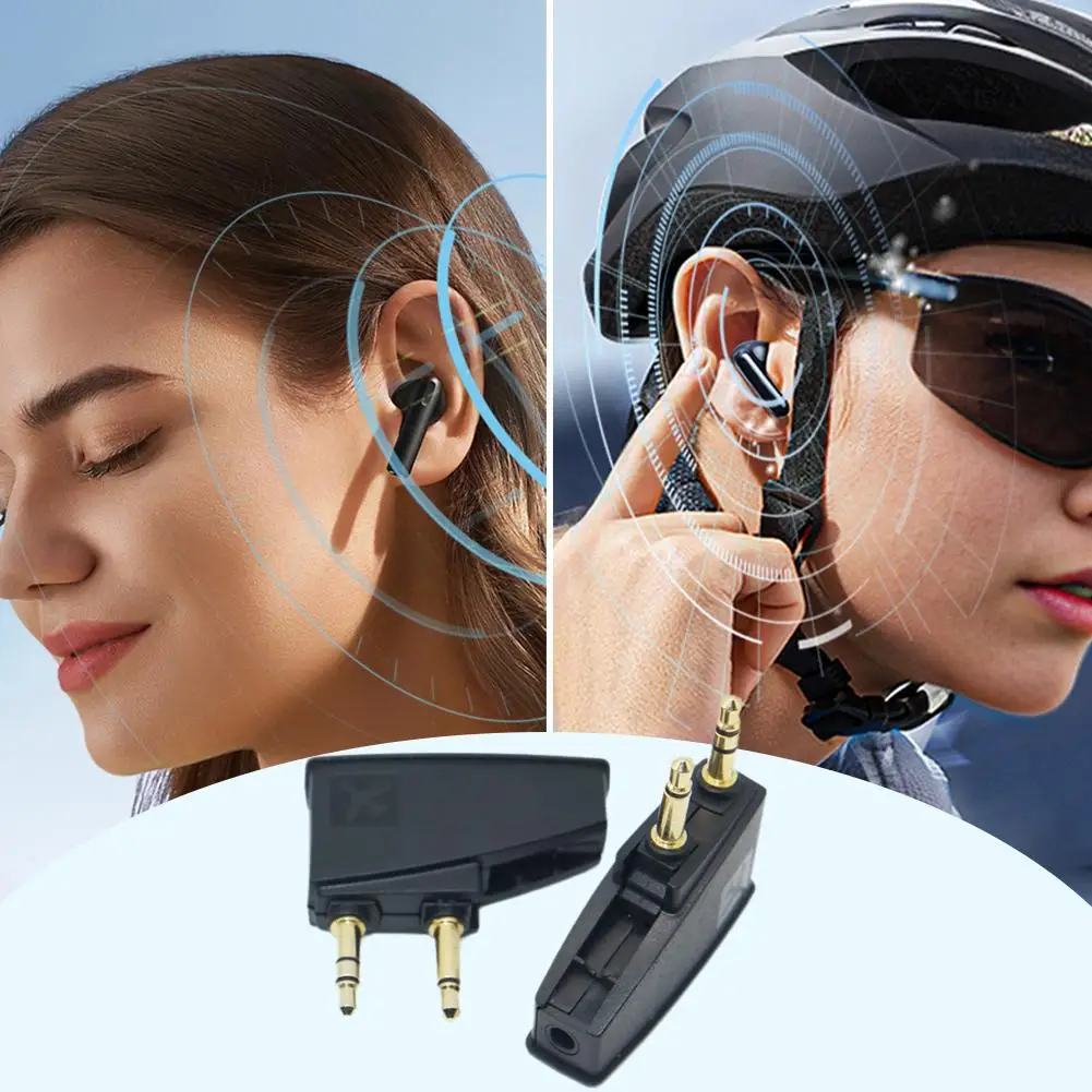 Qc15 Qc3 cuffie Airplane Airline Flight Adapter trasmettitore Wireless per Jack per cuffie da 3.5mm R6v5