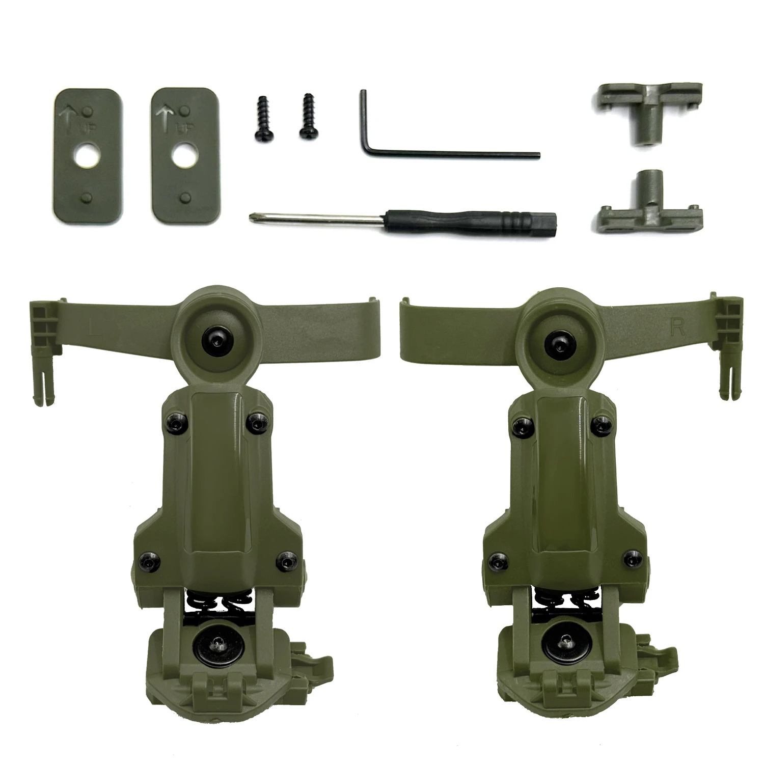 

C2/C3 Headphones Tactical Airsoft Headset Bracket Rail Mount Kit Compatible Bluetooth Noise Canceling Communication Headset NEW