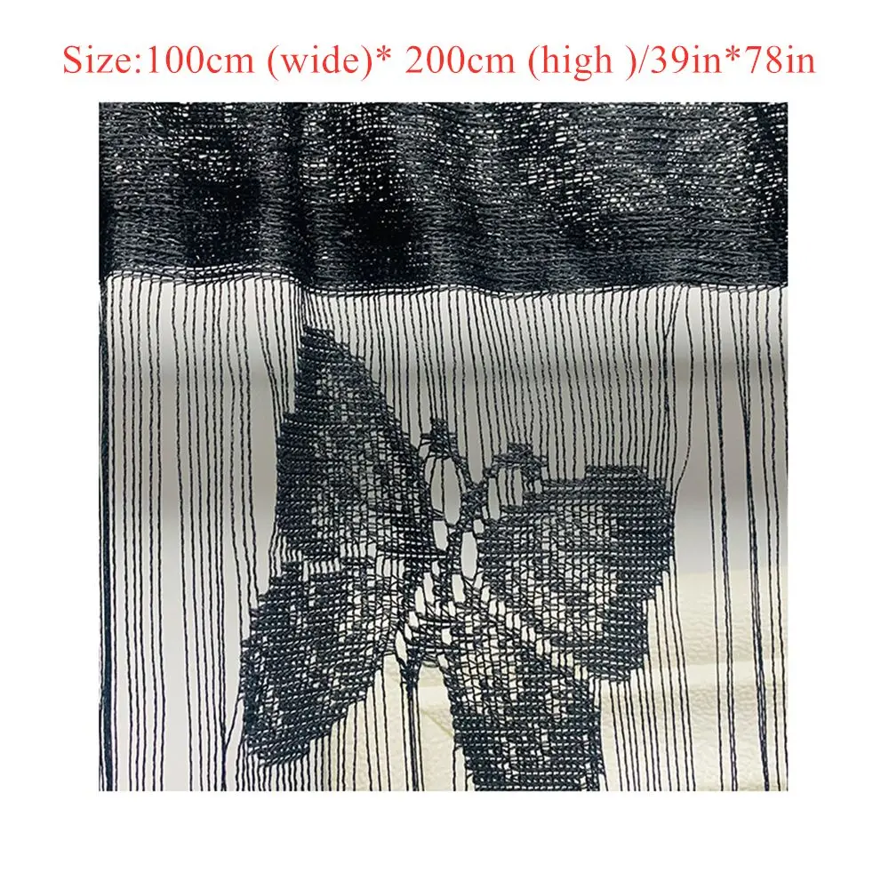 1m*2m Hanging String Door Butterfly Curtain Tassel Fly Screen Room Divider Window Panels