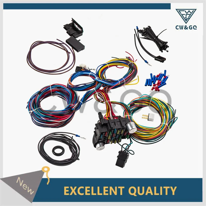 

21 Circuit Wiring Harness Hot Rod Universal Wire Kit For Chevy Universal Ford Wiring Harness 21 Circuit Street Hot rod Universal