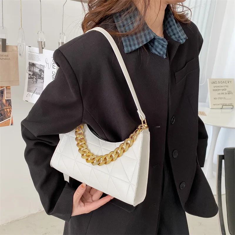 Fashion Soft-faced Women's Bag 2024 New Trend Rhombus Leather Shoulder Bag Popular Texture Zipper Handbags for Women Luxury