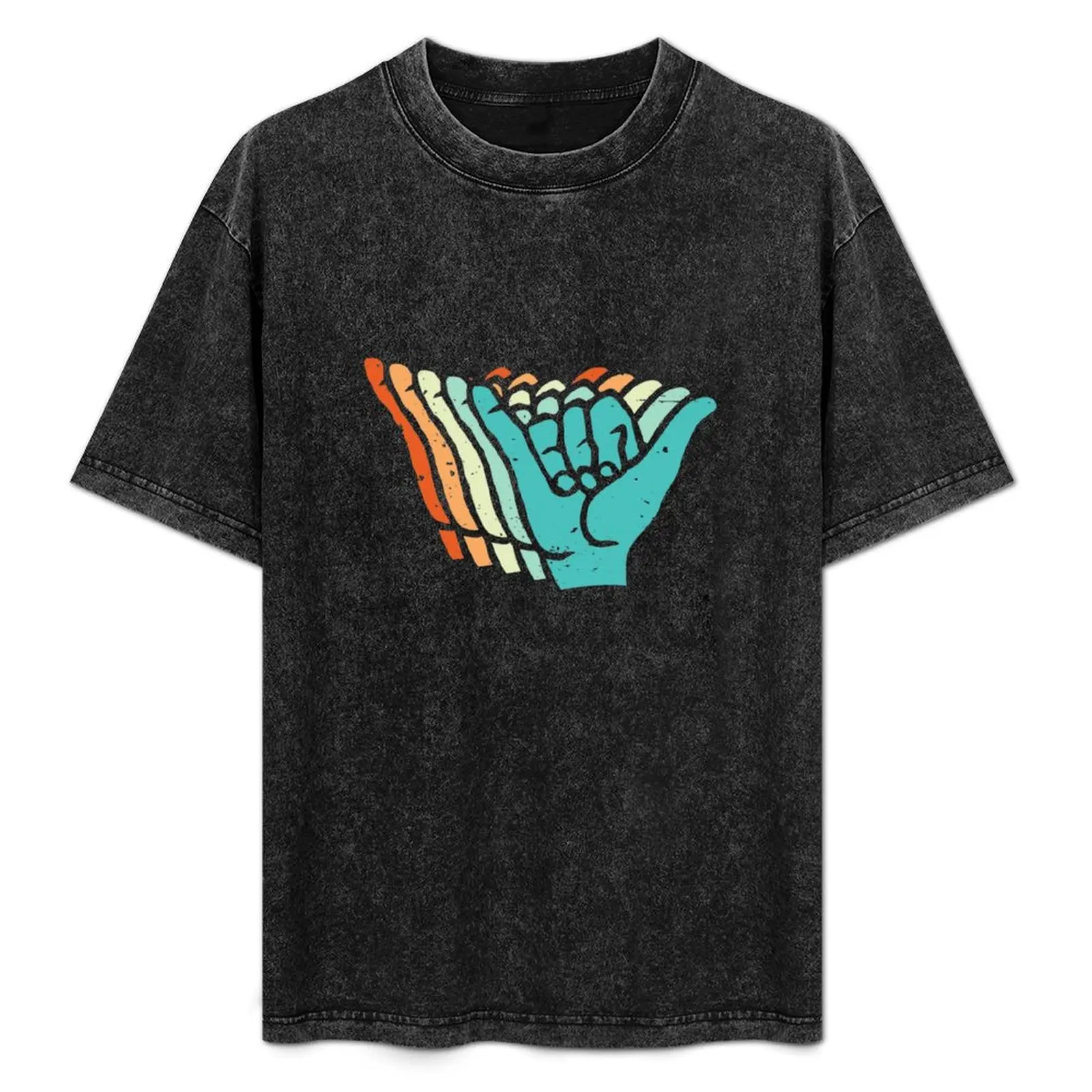 

Vintage Shaka Brah Hands T-Shirt rapper graphic tees customs cotton man t-shirts quick drying plain black t shirts men