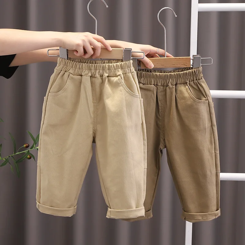New Boys' Children's Trousers Spring Autumn Long Pants Casual Outdoor Pants Girls' Cartoon Pant Four Seasons view 3