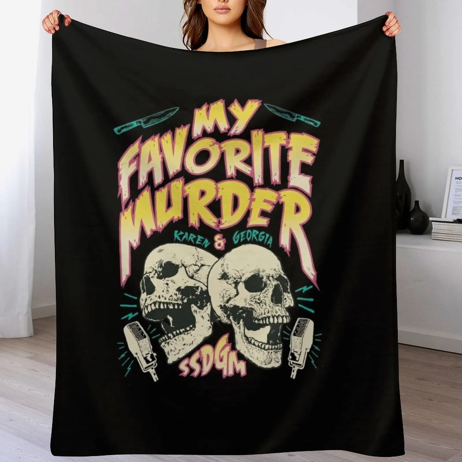 

My Favorite Mur_de_r Throw Blanket Decoratives Custom christmas decoration For Baby Blankets