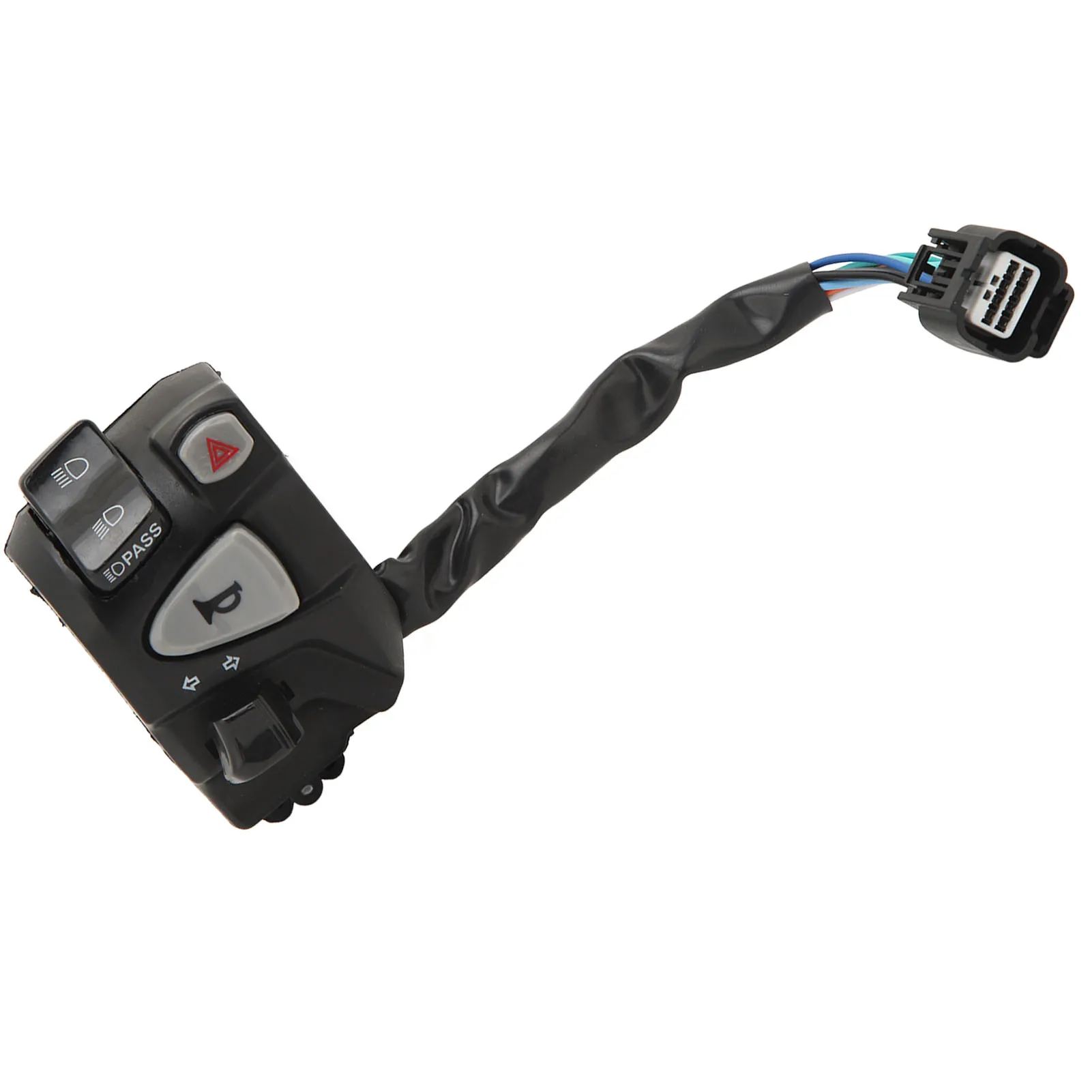 22mm Handlebar Switch Assembly High Low Beam Hazard Light Turn Signal Control for Click 125 150 Motorcycle