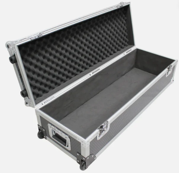 ATA Road Case, Aluminum Utility Multipurpose Trunk, Heavy-Duty Shockproof Equipment Flight Case, Professional Tool Storage Box
