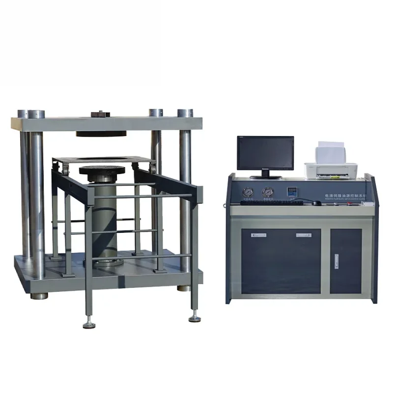 آلة اختبار الضغط لغطاء فتحة الضغط، غطاء فتحة سيرفو كهربائي هيدروليكي، مكبس خاص، مكبس فتحة العرض الرقمي