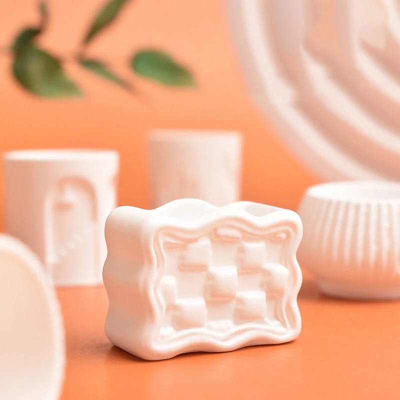 10 pezzi vaso in miniatura per casa delle bambole mini simulazione geometria vaso set composizione floreale vasi per piante verdi modello decorazioni per la casa giocattoli