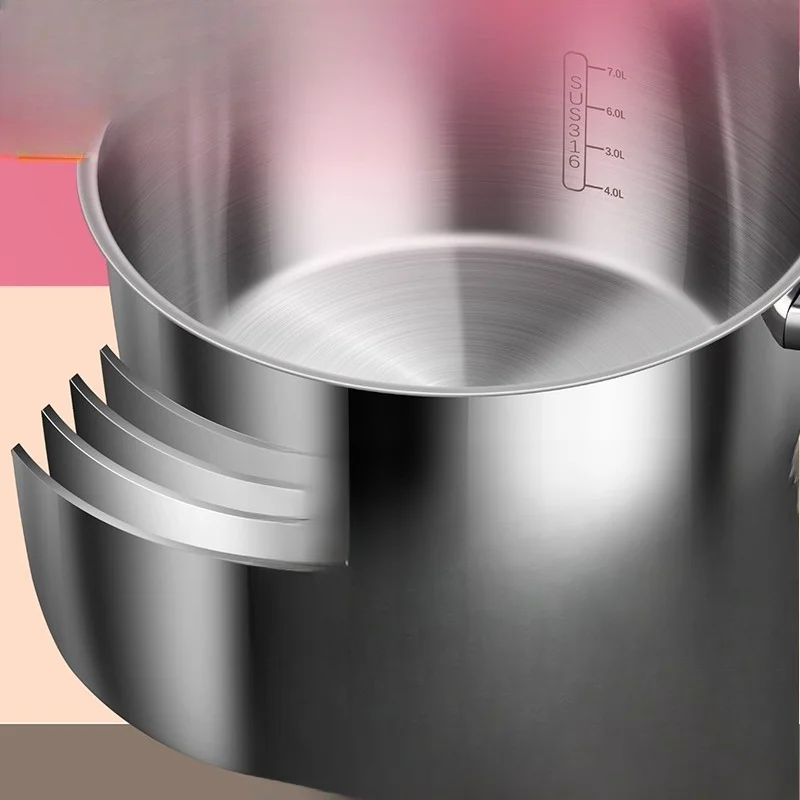 Stainless steel soup pot, double thickened pot