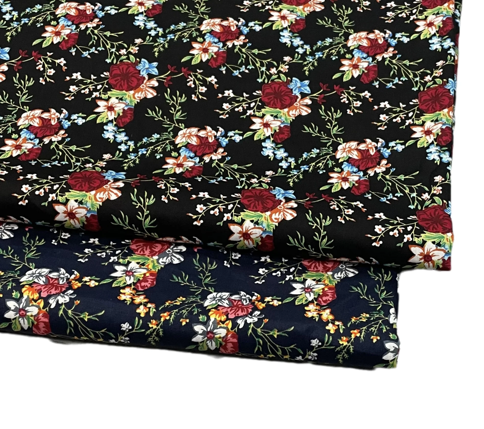 Retro Floral 40S Tissun Liberty Cotton Fabric For Kids Baby Sewing Cloth Dresses Skirt DIY Handmade Designer0.5Meter 2021