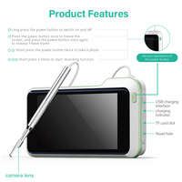 Digital Otoscope 3.9mm 1080P Ear Scope Otoscope with 6 Light Ear Camera and Wax Remover for Kids and Adults