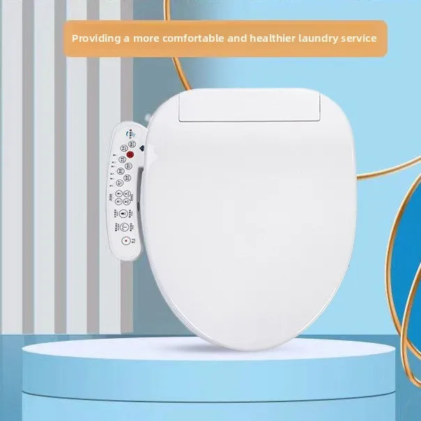 Smart Bidet Toilet Seat, Instant Heating Auto Flip Electric Toilet Cover with Rear Wash for Bathroom