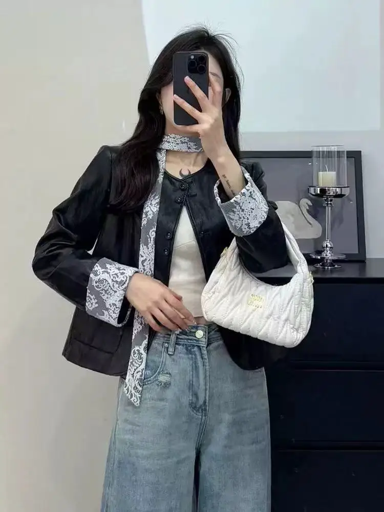 

Осенние женские куртки с подолом, однобортные твидовые двусторонние текстурированные элитные женские тонкие молнии на пуговицах, универсальные базовые модели