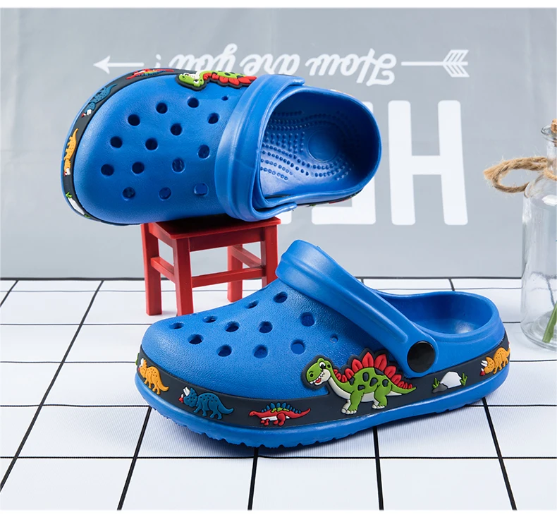 Nette Neue Tier Baby Jungen Hausschuhe Sommer Kinder Cartoon Sandalen Kleinkind Strand Schuhe Mädchen Nette Rutschen Kinder Hausschuhe – Detail 7