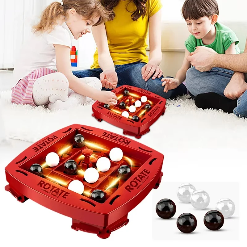 

4 In A Row Game Educational Orbit Logic Board Game 2 Player Fast Strategy Game Track Logic Board For Fun Family Game Party Toys