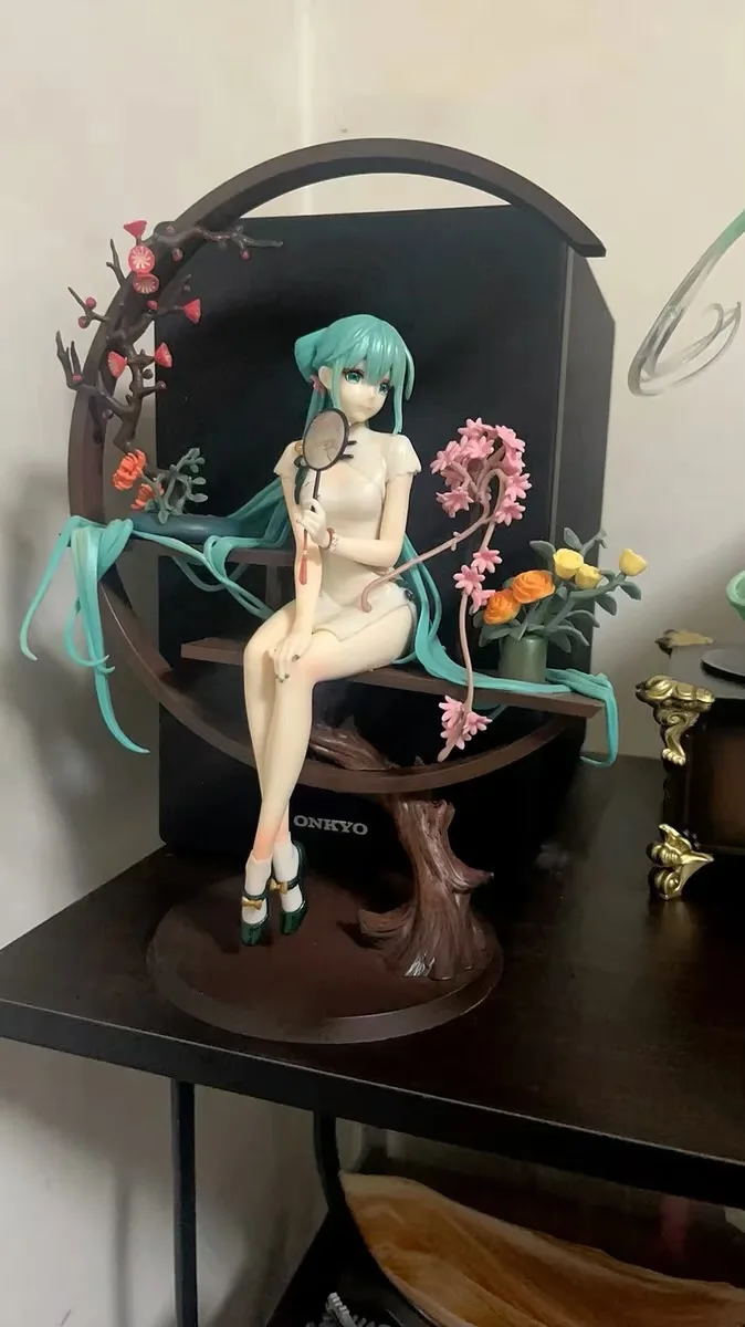 25cm Hatsune Miku Chinese Style Cheongsam Myethos Piapro Pvc Action Anime Figure Toys Doll Gift Collect Ornaments Model