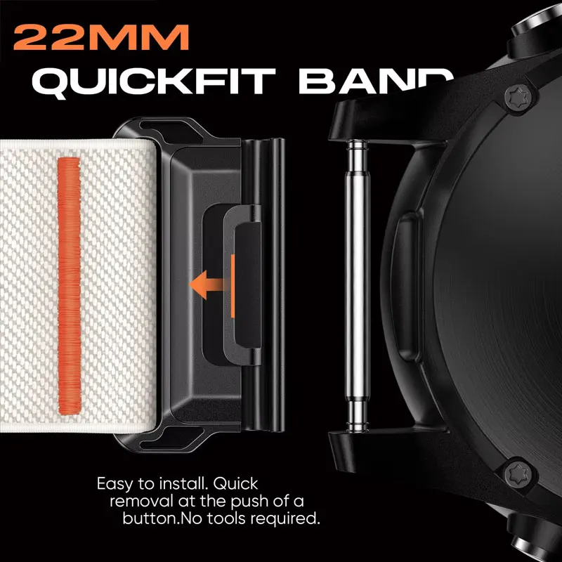 Quickfit Sport Strap For Garmin Fenix 9 8 Pro 47mm 51mm Solar 7 7X/Epix Pro/6 6X Enduro 4 Approach S72 47mm Bracelet 22mm 26mm
