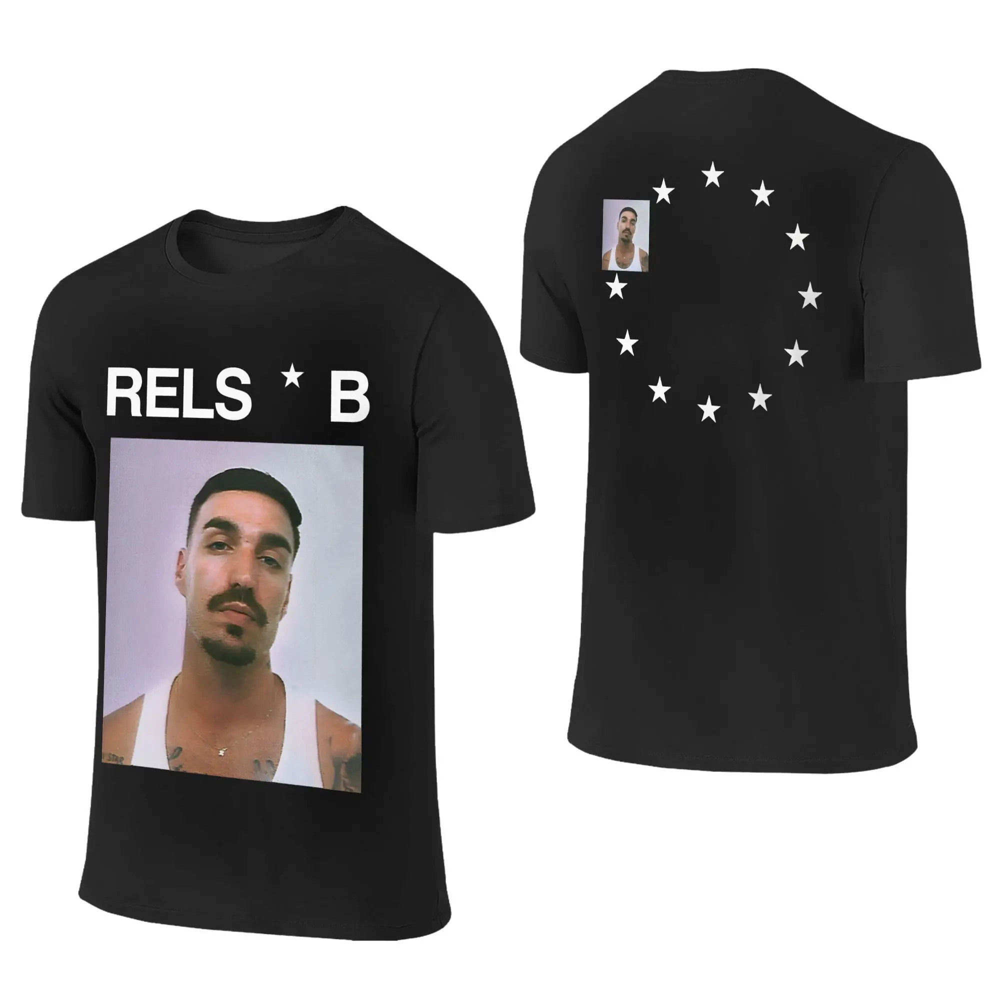 Oversized T Shirt Rap Rels BA New Star World Tour Cotton T Shirts  Novelty Tshirt for Men Summer Awesome Short Sleeve Clothes