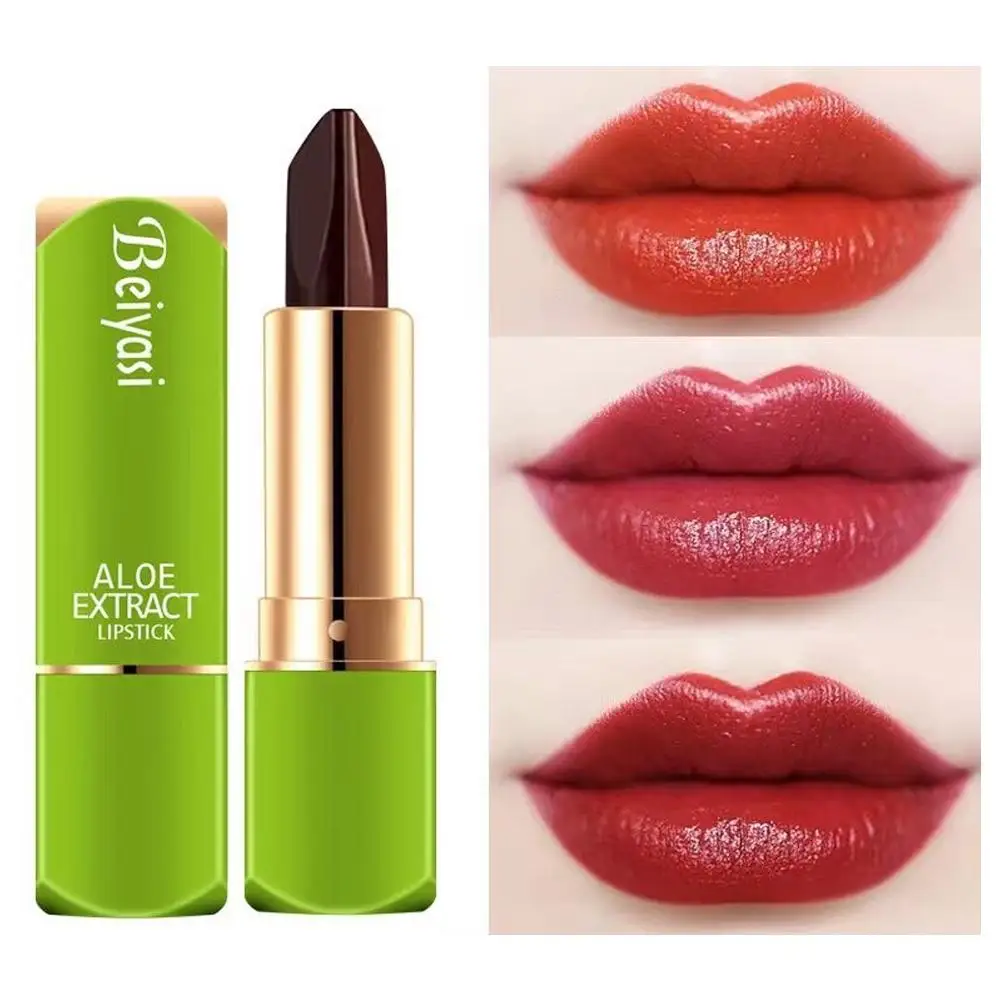 Aloe Vera Discolored Lip Balm Lipstick Magic Color Lip Girl Moisturizing Nourishing Changing Makeup Gloss Care Lasting Lips N0h6