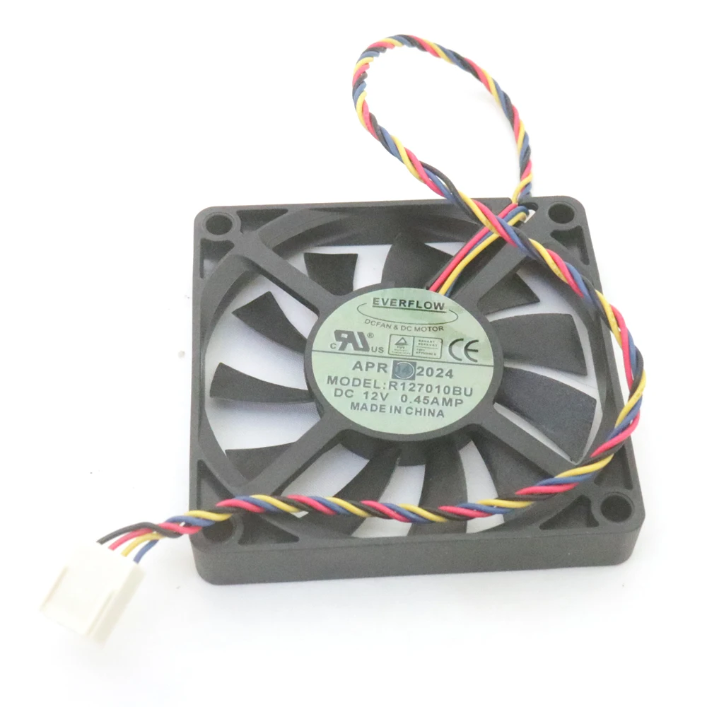 Free Shipping R127010BU 12V 0.45A 7CM 7010 Computer CPU Cooler Cooling Fan