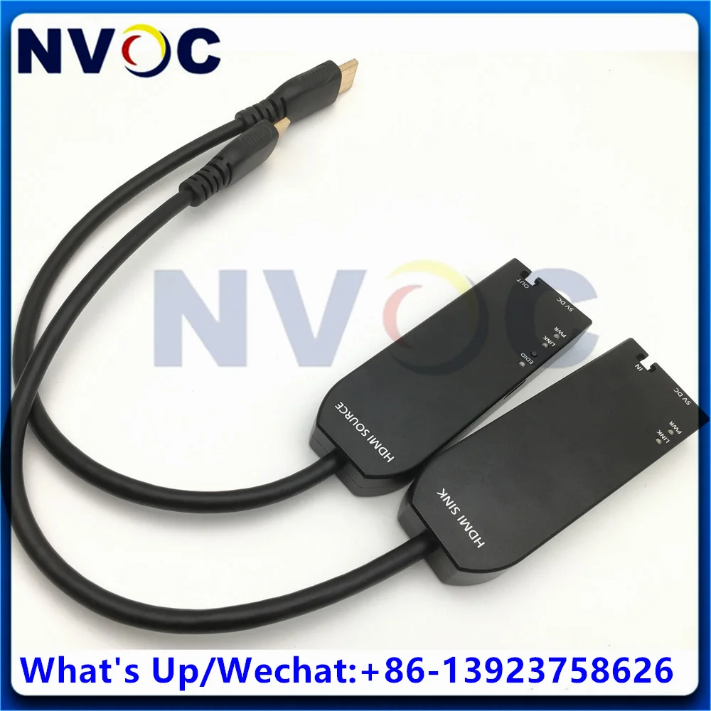RGB 4:4:4 Version DP1.4 4K Display Port to 3840*2160@60Hz HDMI Over Multimode OM3 Single LC Fiber Extender For VideoWall Events