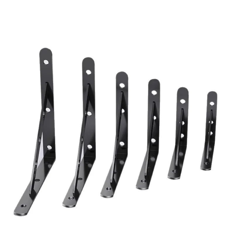 6/4/2pcs 6/8/10/12 Inch Metal Shelf Bracket L Shape For Decor Home Displaying Thickened Corner Brace Shelf Right Angle Bracket