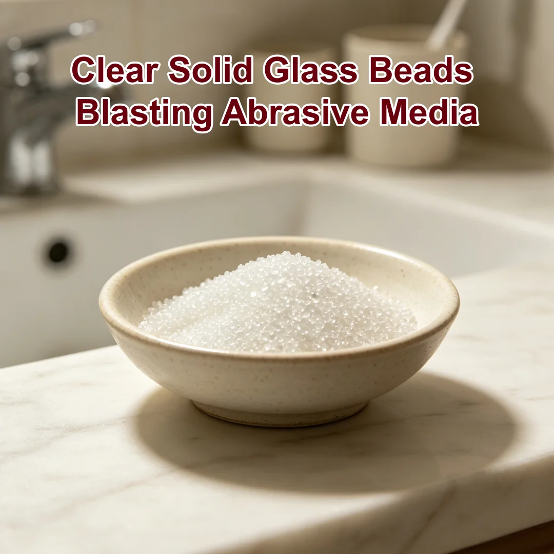 Clear Solid Glass Beads Blasting Abrasive Media 0.6-7mm Sandblasting Polishing Grinding Microspheres for Metal Mold Surface