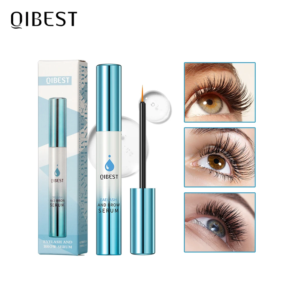 QIBEST まつげ急速成長美容液 天然眉毛まつげリフティングボリューム豊かで厚く長くするまつげ眉毛液体エクステンション