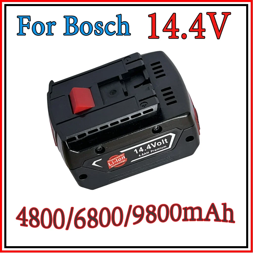 Lithium-ion battery 14.4V 4.8/6.8/9.8 Ah for wireless drill screw drill Bosch BAT607, BAT607G, BAT614G