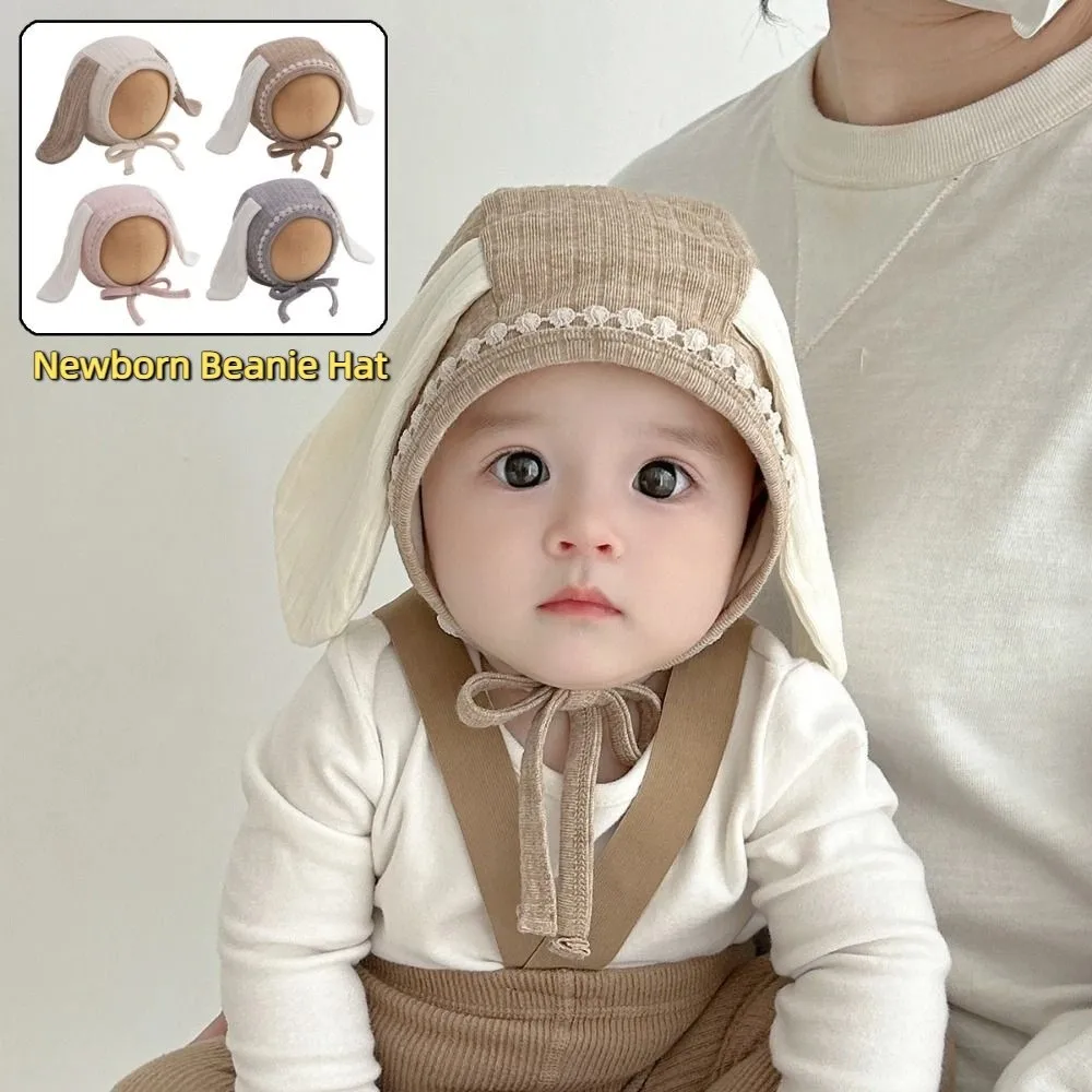 Cappelli coreani di protezione per le orecchie del bambino carino Orecchio lungo Morbido berretto per neonato Cappello per cofano infantile dolce e traspirante Bambini