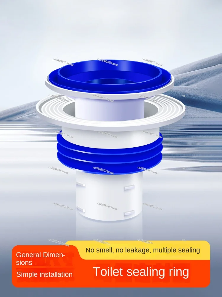 Thick Silicone Toilet Flange Seal Ring, Leakproof Deodorant, Universal Integrated Toilet Base Accessories, VUpgraded