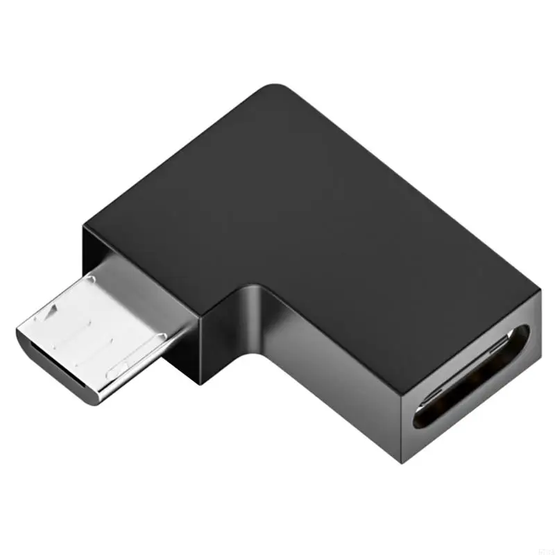 573A Адаптер Micro USB — USB C Преобразование передачи данных с микро USB на 90 градусов в тип C