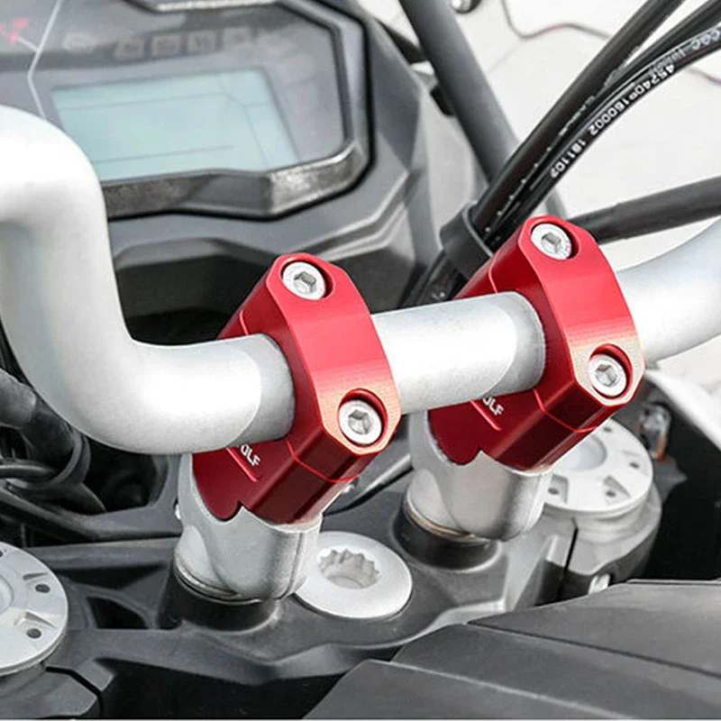 Motorcycle Handlebar Riser Bar Mount Handle Clamp Universal 28mm 22mm For Honda For BMW R1200GS For YAMAHA MT07 MT09 image 2