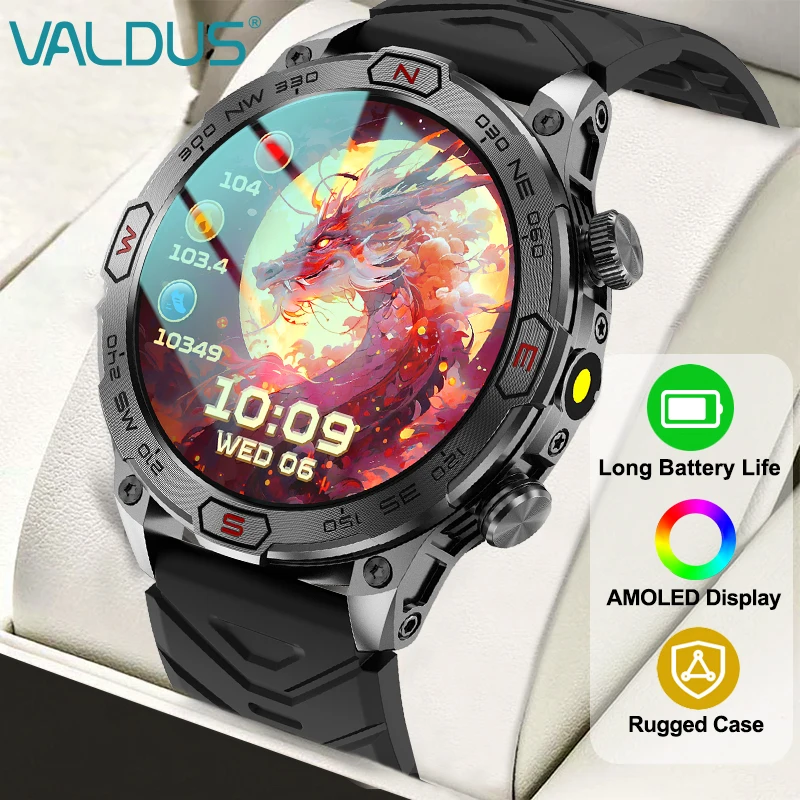 VALDUS VD36 PRO Smartwatch Man Woman Voice Assistant BT Call Heart Rate Sports Mode GPS 2024 Fitness Smart Watch For ios Android