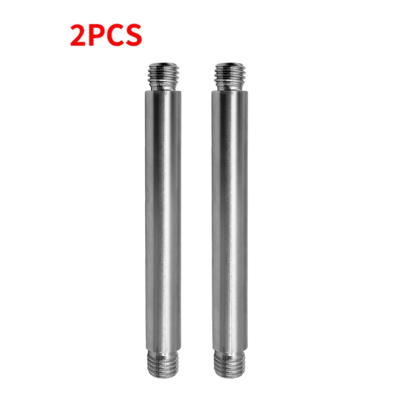 Adattatore prisma da 2 pezzi, altezza 124 mm da filettatura 5/8 a palo tipo M16, sezione di estensione per accessori di rilevamento in acciaio inossidabile