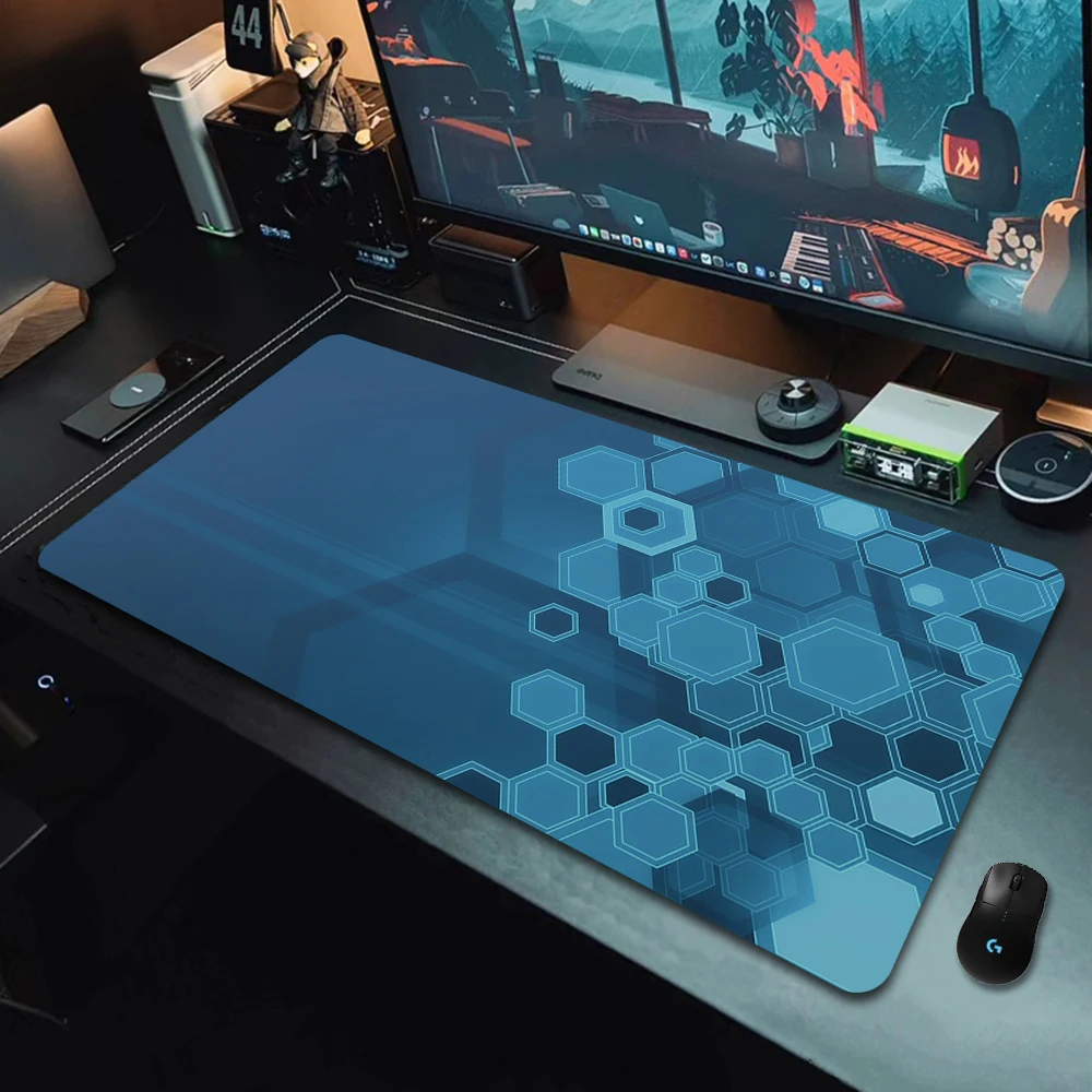 90X40Cm Geometrische Art Grote Gaming Muismat Gamer Grote Muis Mat Computer Gaming Vergrendeling Rand Mousepad Toetsenbord bureau Muizen Pad