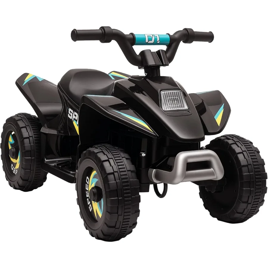 6V Kids ATV 4-Wheeler Ride on Car, Electric Motorized Quad Battery Powered Vehicle with Forward/Reverse Switch for 18-36 Months