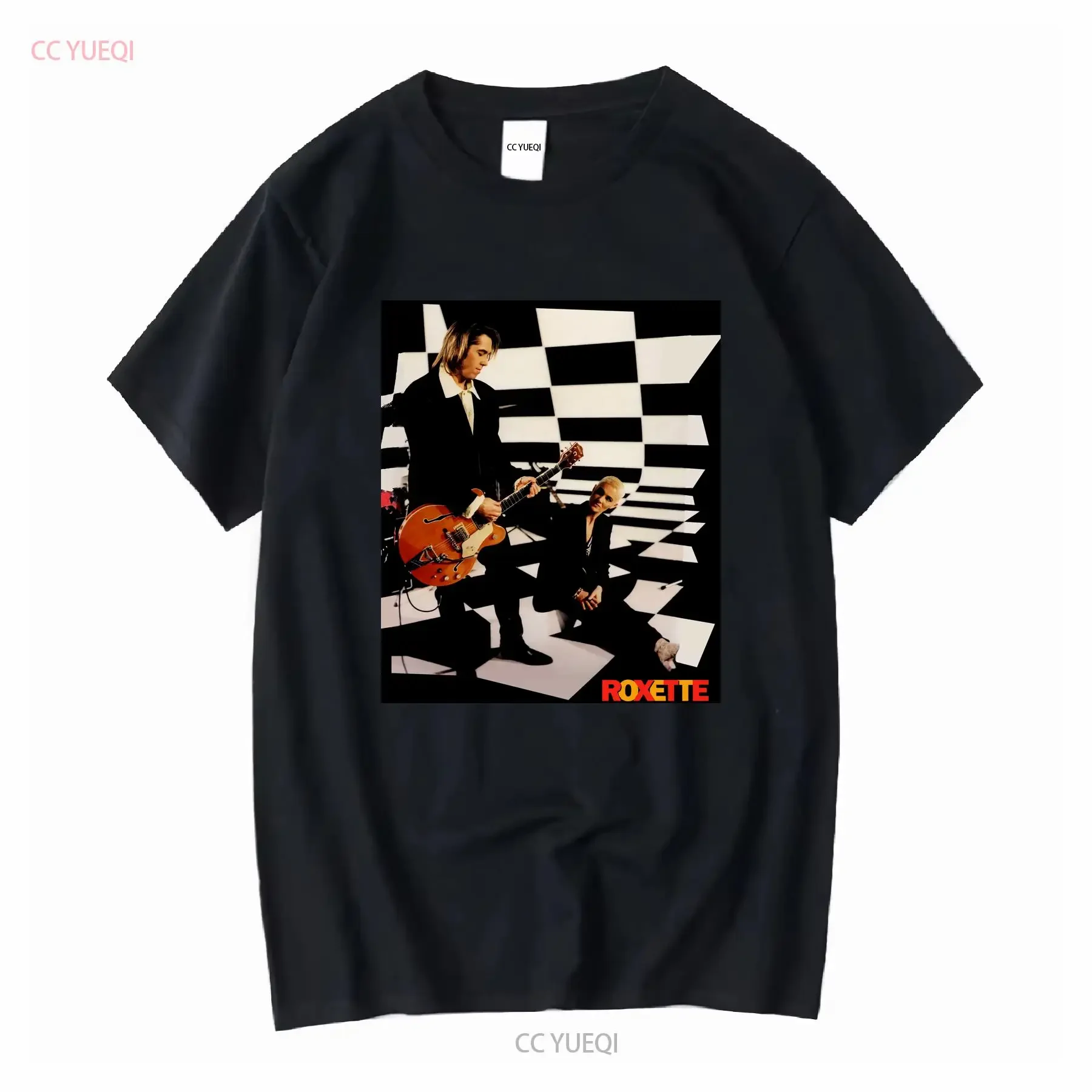 Vintage Roxette Crash Boom Bang Tour Cotton Black All Size T Shirt MM274 long or short sleeves vintage Washed Stylish graphic