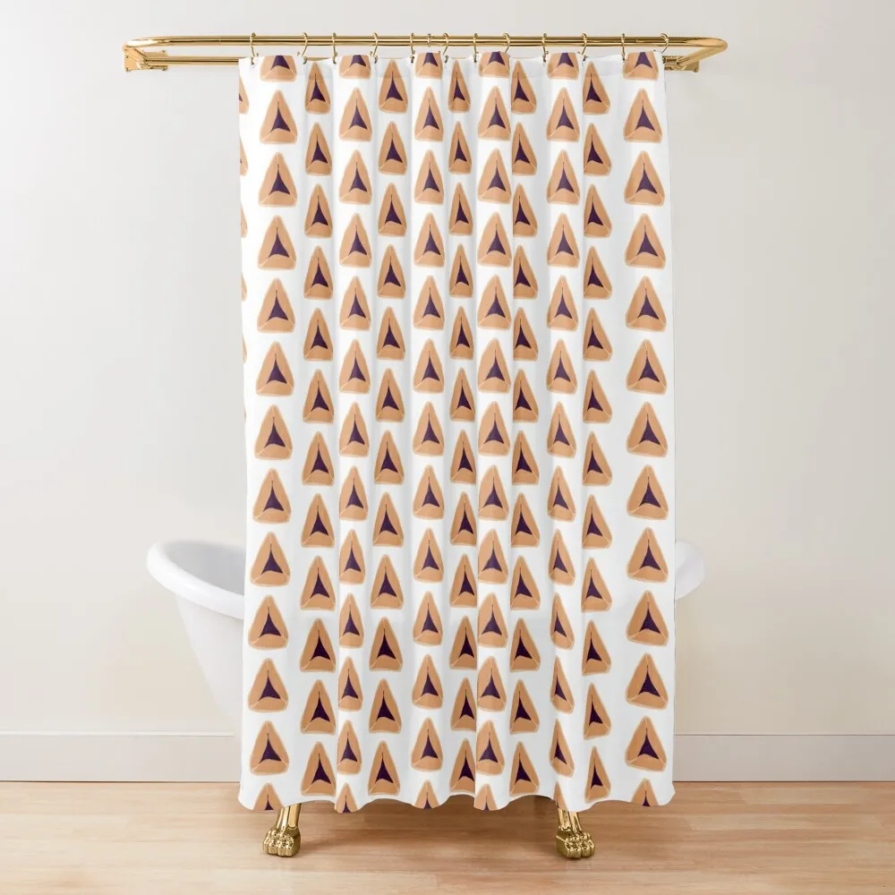 

Hamantaschen Delights! Shower Curtain Bathroom Accessory Washable Waterproof Fabric Shower Shower Set For Bathroom Curtain