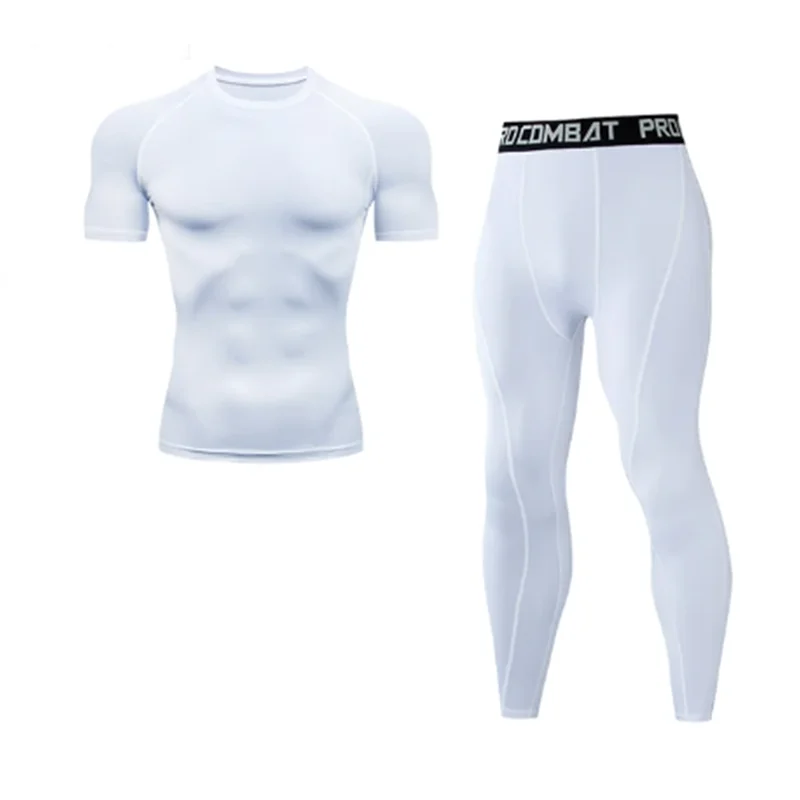 الرجال الرياضة ملابس اخلية حرارية الدعاوى في الهواء الطلق ركوب الدراجات ضغط رياضية سريعة الجافة تنفس الملابس اللياقة البدنية الجري رياضية #4