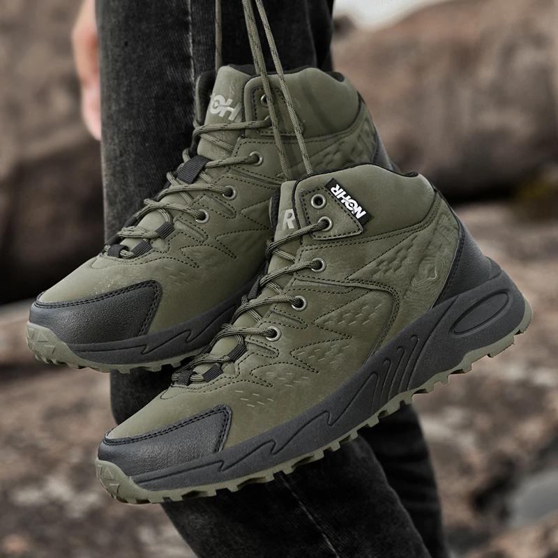 

Top Quality Men's Anti Slip Hiking Shoes Outdoor Wear-resistant Men's Climbing Shoe Big Size47 Sport Sneakers Mens