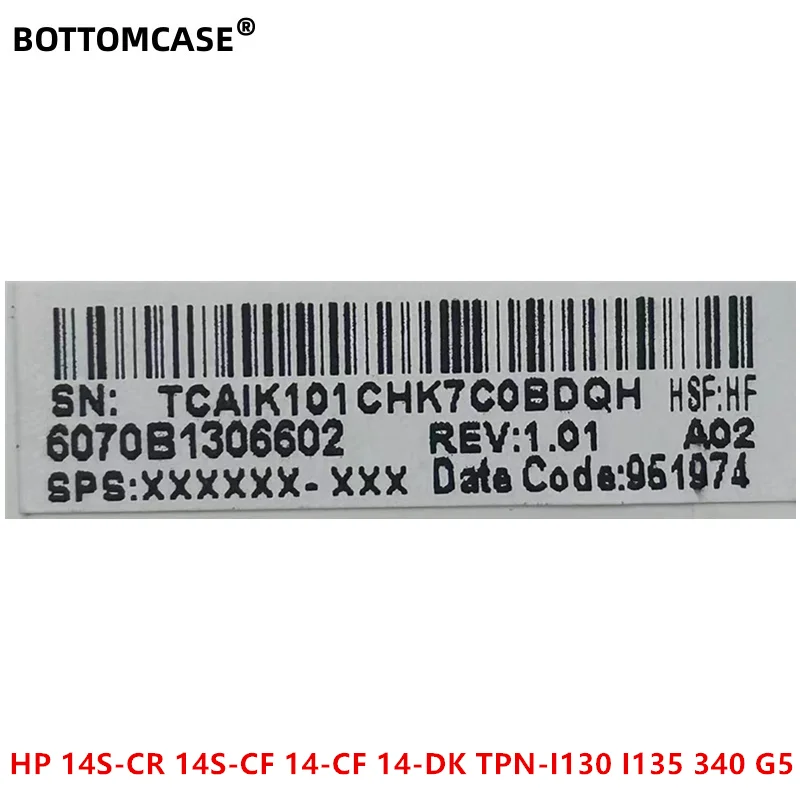 Bottocase srebrny 95% nowy dla HP 14S-CR 14S-CF 14-CF 14-DK TPN-I130 I135 340 G5 Laptop wielkie etui obudowa do opierania dłoni srebrny i biały